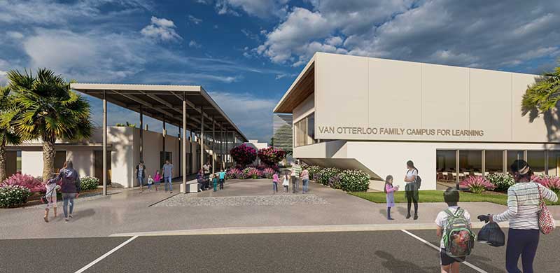 rendering guadalupe centers van otterloo family campus for learning
