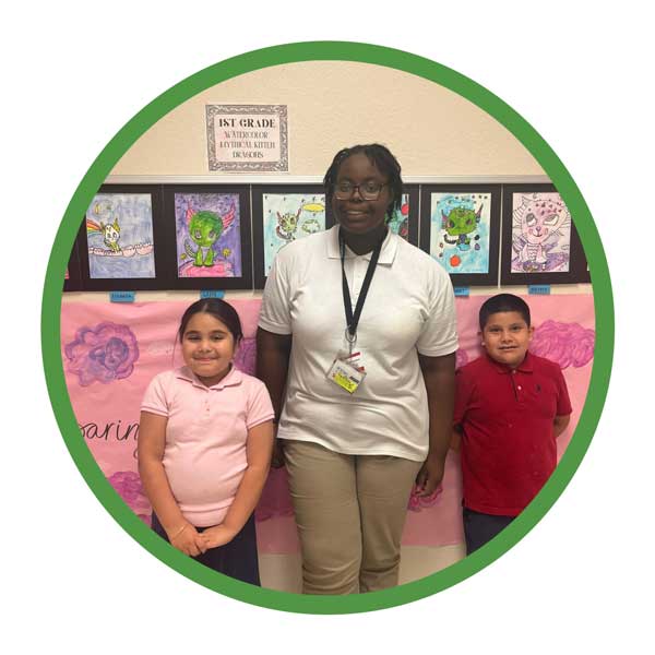 guadalupe children taking a photo